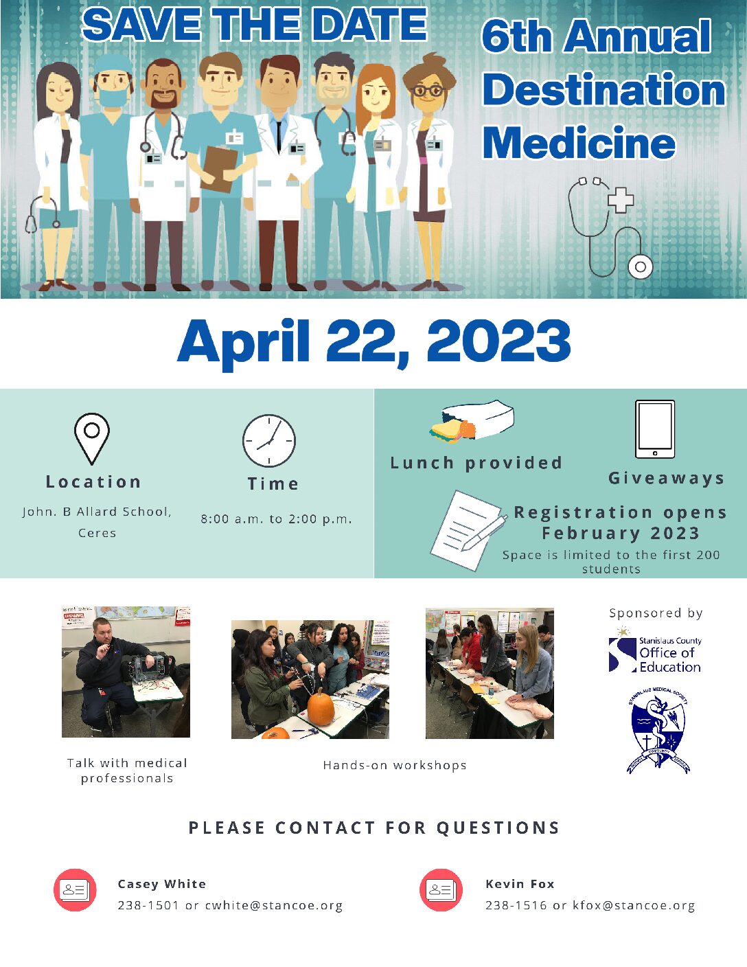 6TH ANNUAL DESTINATION MEDICINE STUDENT HEALTH CONFERENCE Health Plan   Save The Date Flyer 04222023 1 Pdf 